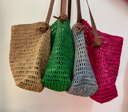 Tasche Raffia Umhängetasche