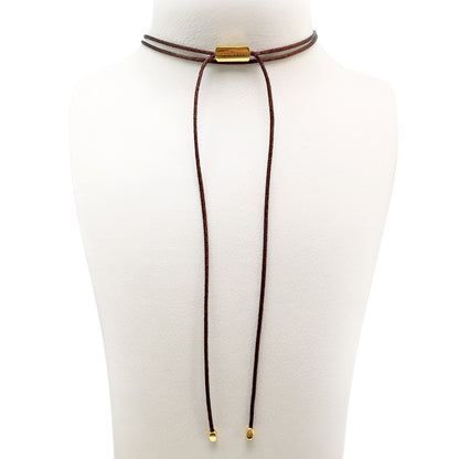 Halskette mit Zebu Hornringen