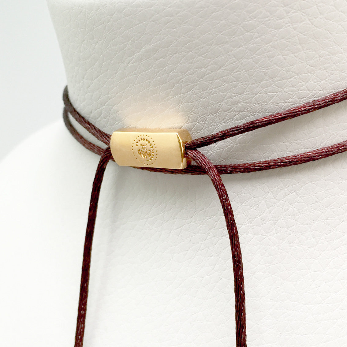 Halskette mit Zebu Hornringen