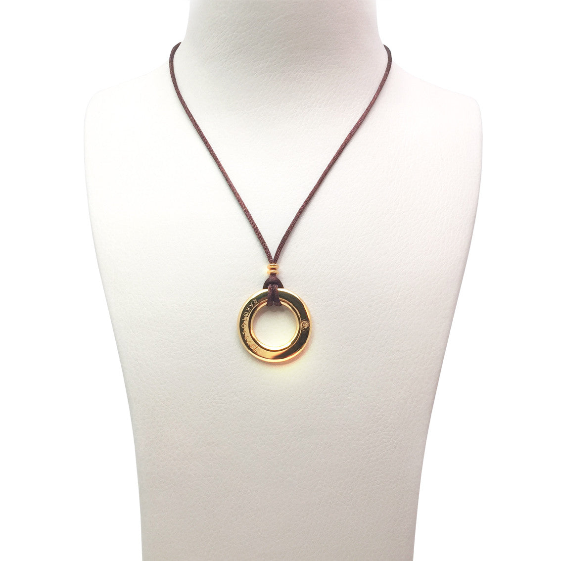 Halsband mit Gold/Silber Anhänger