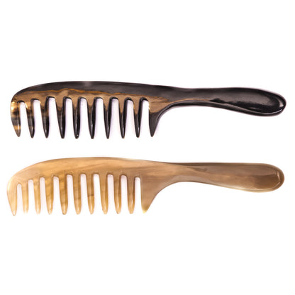 Hornkamm mit Leder Etui