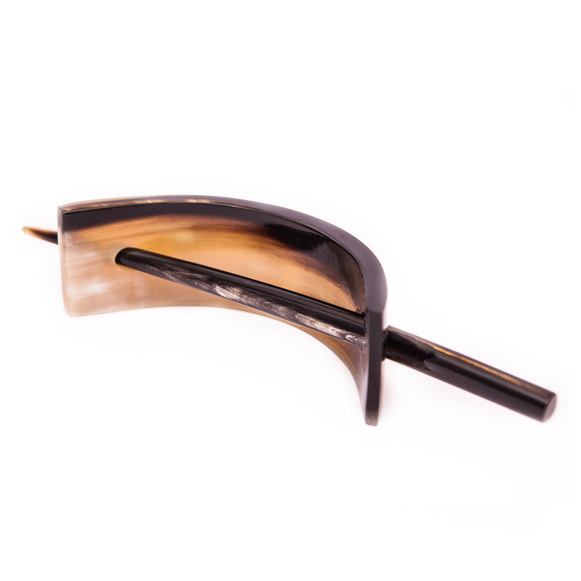 Horn Haarspange mit Nadel