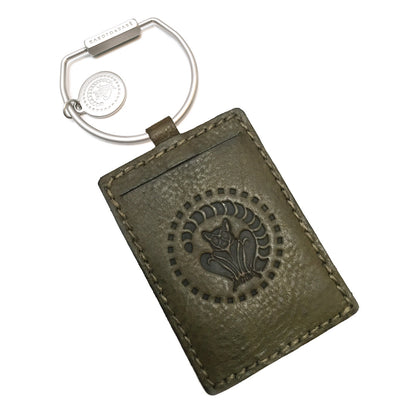 Schlüsselring mit Karten Lederetui