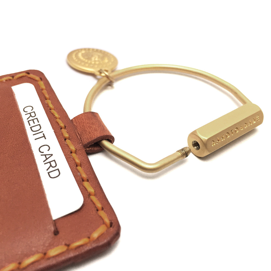 Schlüsselring mit Mini Lederetui