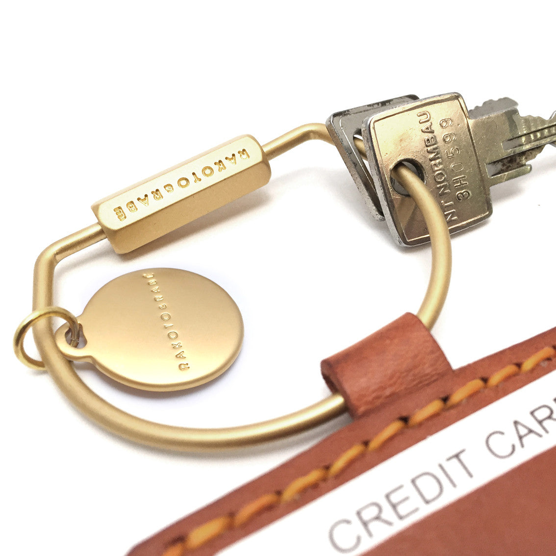 Schlüsselring mit Mini Lederetui