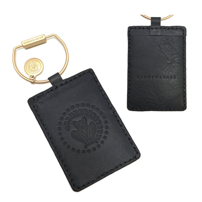 Schlüsselring mit Mini Lederetui