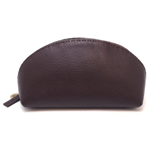 Clutch Tasche aus Glattleder, chocolate