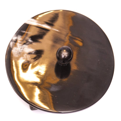 Hornschale mit Deckel