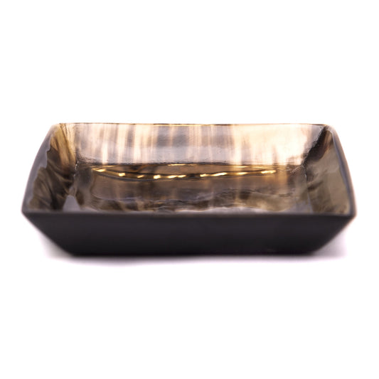 Schale aus Zebu Horn Quadrat